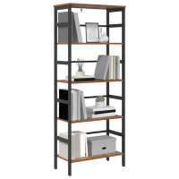 Produktbild för Hyllsystem Gammalt trä 60 x 29,5 x 149 cm Konstruerat trä