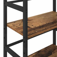 Produktbild för Hyllsystem Gammalt trä 60 x 29,5 x 149 cm Konstruerat trä