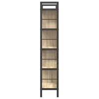 Produktbild för Hyllsystem Sonoma-ek 75 x 30 x 156 cm Konstruerat trä