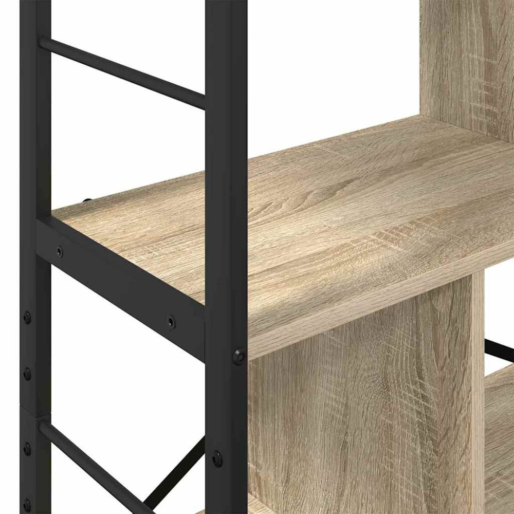 Produktbild för Hyllsystem Sonoma-ek 75 x 30 x 156 cm Konstruerat trä