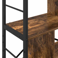Produktbild för Hyllsystem Rökt ek 75 x 30 x 156 cm Konstruerat trä