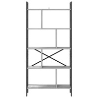 Produktbild för Hyllsystem Grå Sonoma 75 x 30 x 156 cm Konstruerat trä