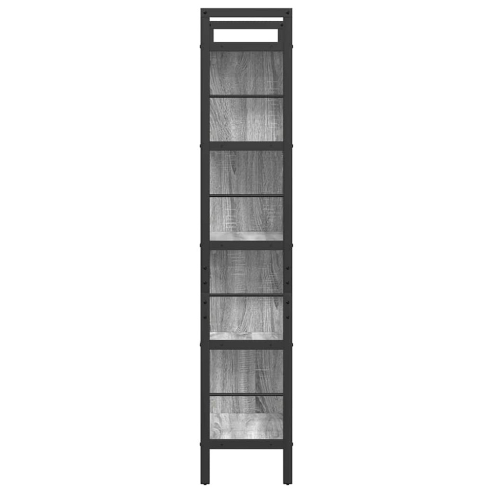 Produktbild för Hyllsystem Grå Sonoma 75 x 30 x 156 cm Konstruerat trä