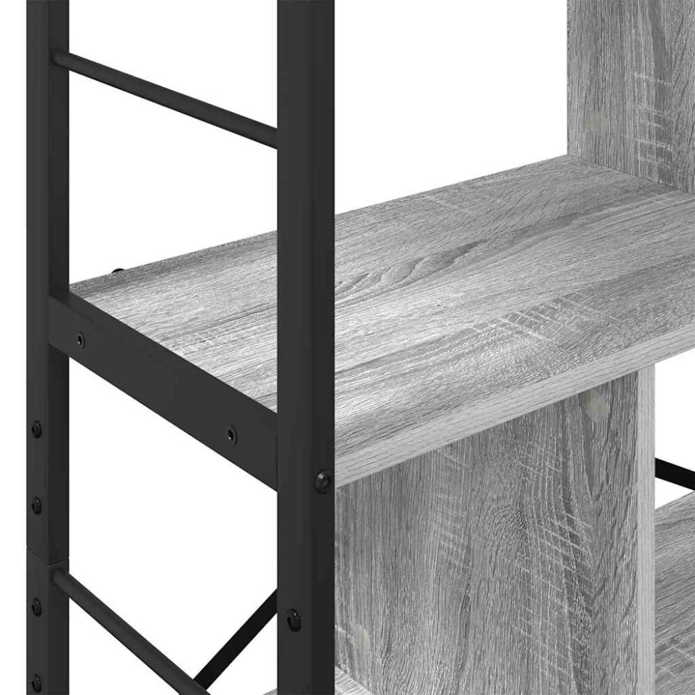 Produktbild för Hyllsystem Grå Sonoma 75 x 30 x 156 cm Konstruerat trä