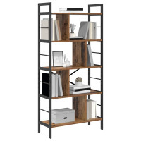 Produktbild för Hyllsystem Gammalt trä 75 x 30 x 156 cm Konstruerat trä