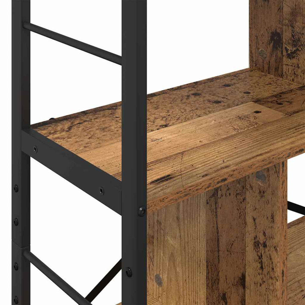 Produktbild för Hyllsystem Gammalt trä 75 x 30 x 156 cm Konstruerat trä