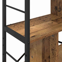 Produktbild för Hyllsystem Gammalt trä 75 x 30 x 156 cm Konstruerat trä