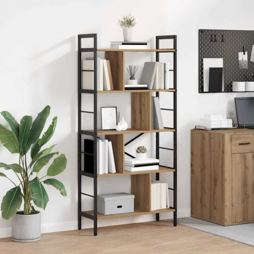 vidaXL Hyllsystem Artisan Ek 75 x 30 x 156 cm Konstruerat trä