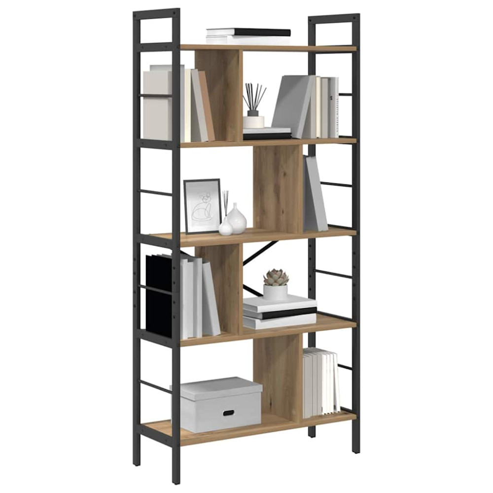Produktbild för Hyllsystem Artisan Ek 75 x 30 x 156 cm Konstruerat trä