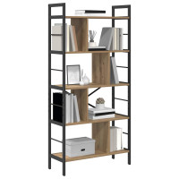 Produktbild för Hyllsystem Artisan Ek 75 x 30 x 156 cm Konstruerat trä
