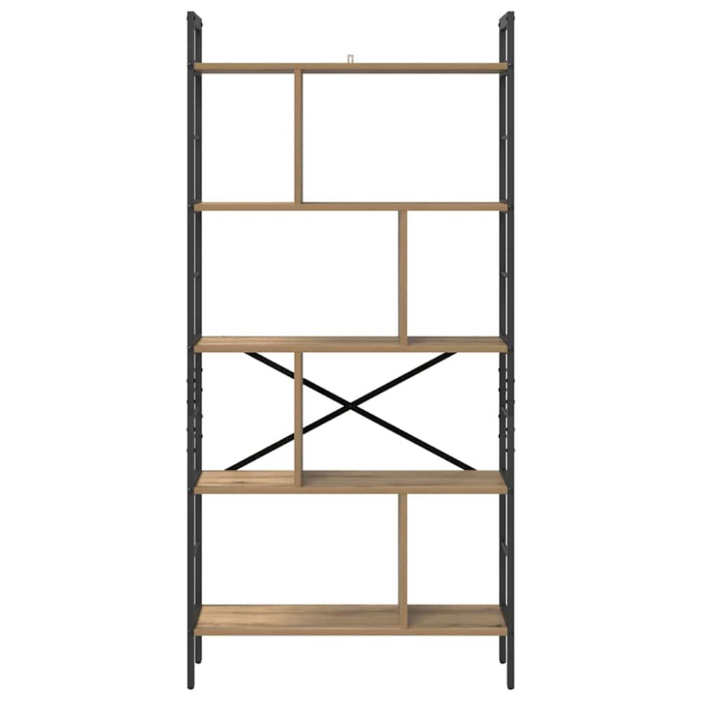 Produktbild för Hyllsystem Artisan Ek 75 x 30 x 156 cm Konstruerat trä