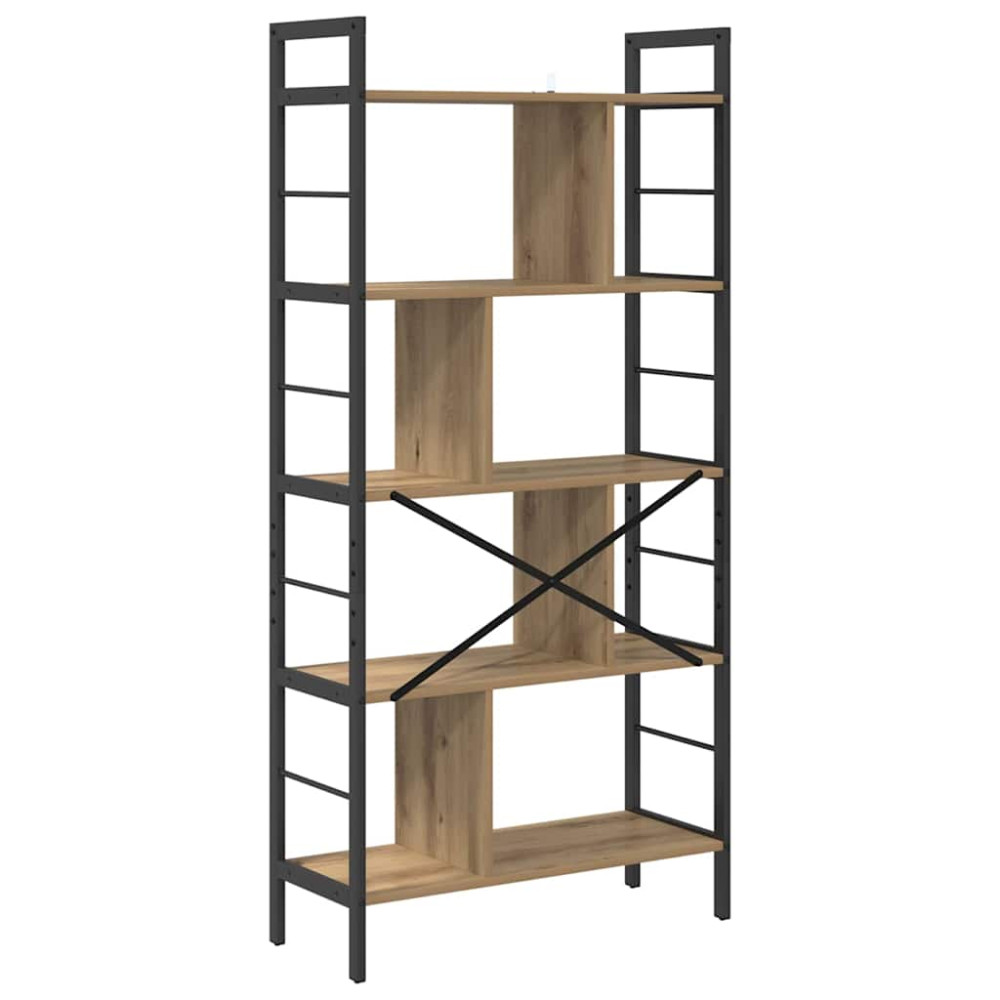 Produktbild för Hyllsystem Artisan Ek 75 x 30 x 156 cm Konstruerat trä