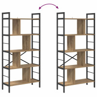 Produktbild för Hyllsystem Artisan Ek 75 x 30 x 156 cm Konstruerat trä