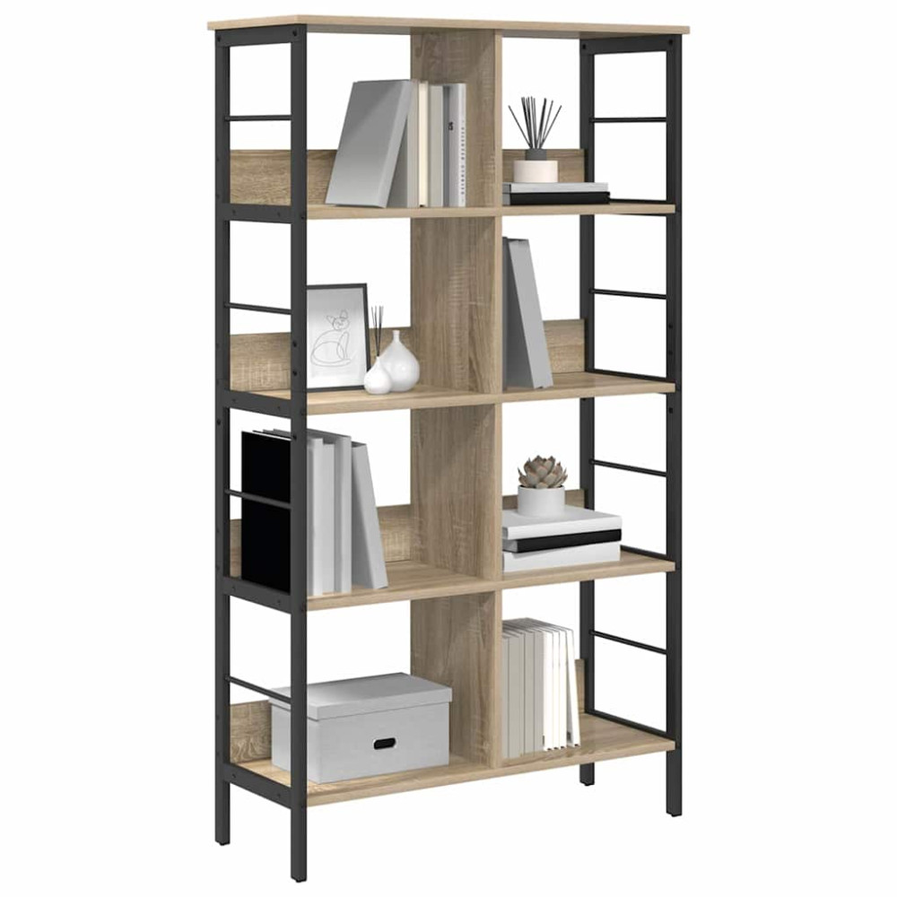 Produktbild för Hyllsystem Sonoma-ek 82 x 32 x 144,5 cm Konstruerat trä