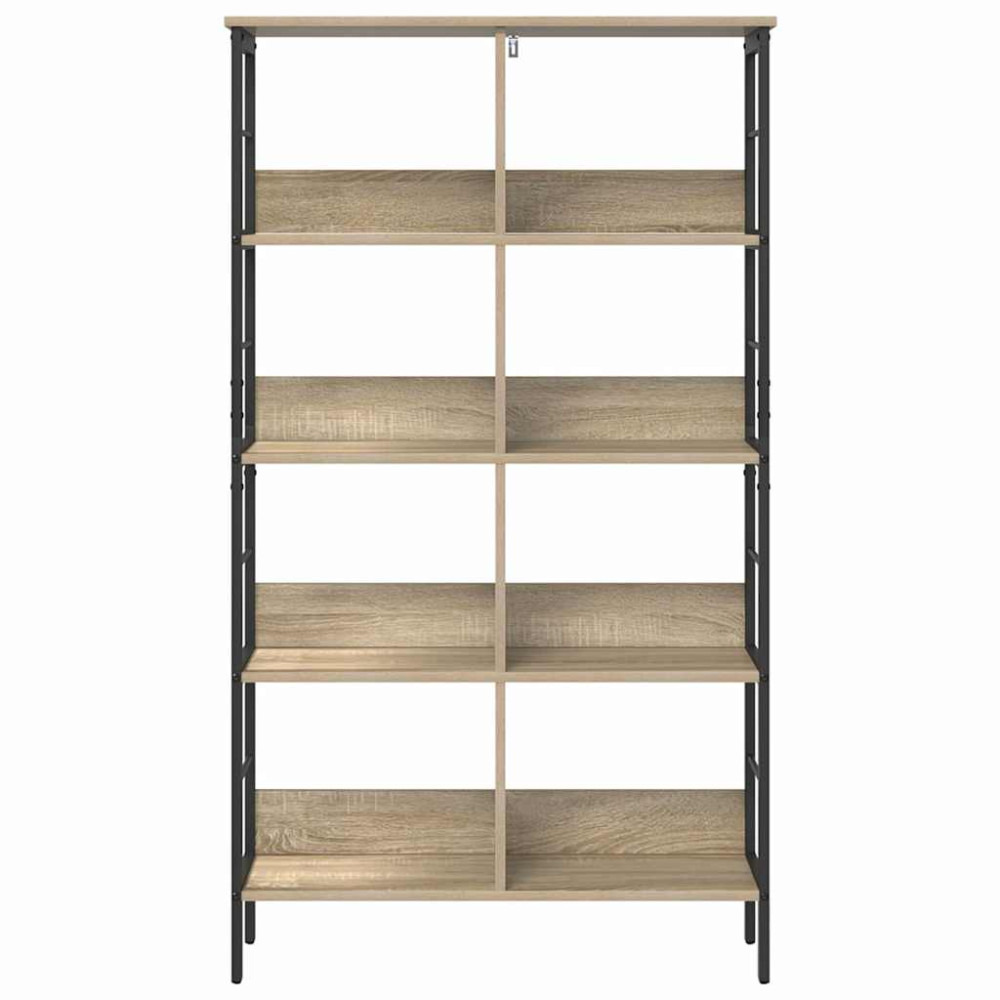 Produktbild för Hyllsystem Sonoma-ek 82 x 32 x 144,5 cm Konstruerat trä