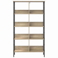 Produktbild för Hyllsystem Sonoma-ek 82 x 32 x 144,5 cm Konstruerat trä
