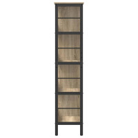Produktbild för Hyllsystem Sonoma-ek 82 x 32 x 144,5 cm Konstruerat trä