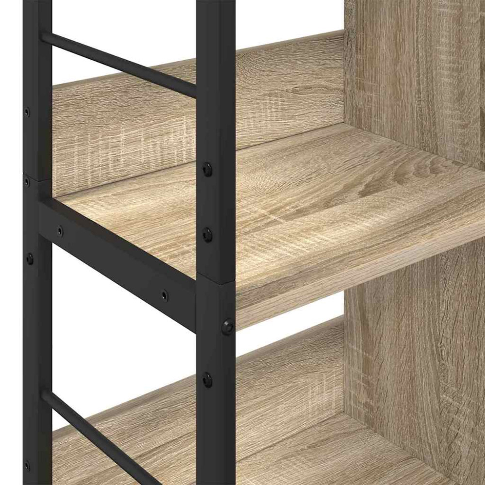 Produktbild för Hyllsystem Sonoma-ek 82 x 32 x 144,5 cm Konstruerat trä