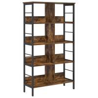 Produktbild för Hyllsystem Rökt ek 82 x 32 x 144,5 cm Konstruerat trä