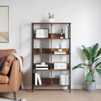 Produktbild för Hyllsystem Rökt ek 82 x 32 x 144,5 cm Konstruerat trä