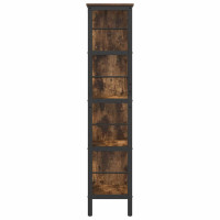 Produktbild för Hyllsystem Rökt ek 82 x 32 x 144,5 cm Konstruerat trä