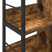 Produktbild för Hyllsystem Rökt ek 82 x 32 x 144,5 cm Konstruerat trä