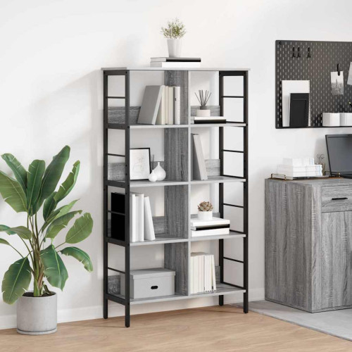 vidaXL Hyllsystem Grå Sonoma 82 x 32 x 144,5 cm Konstruerat trä