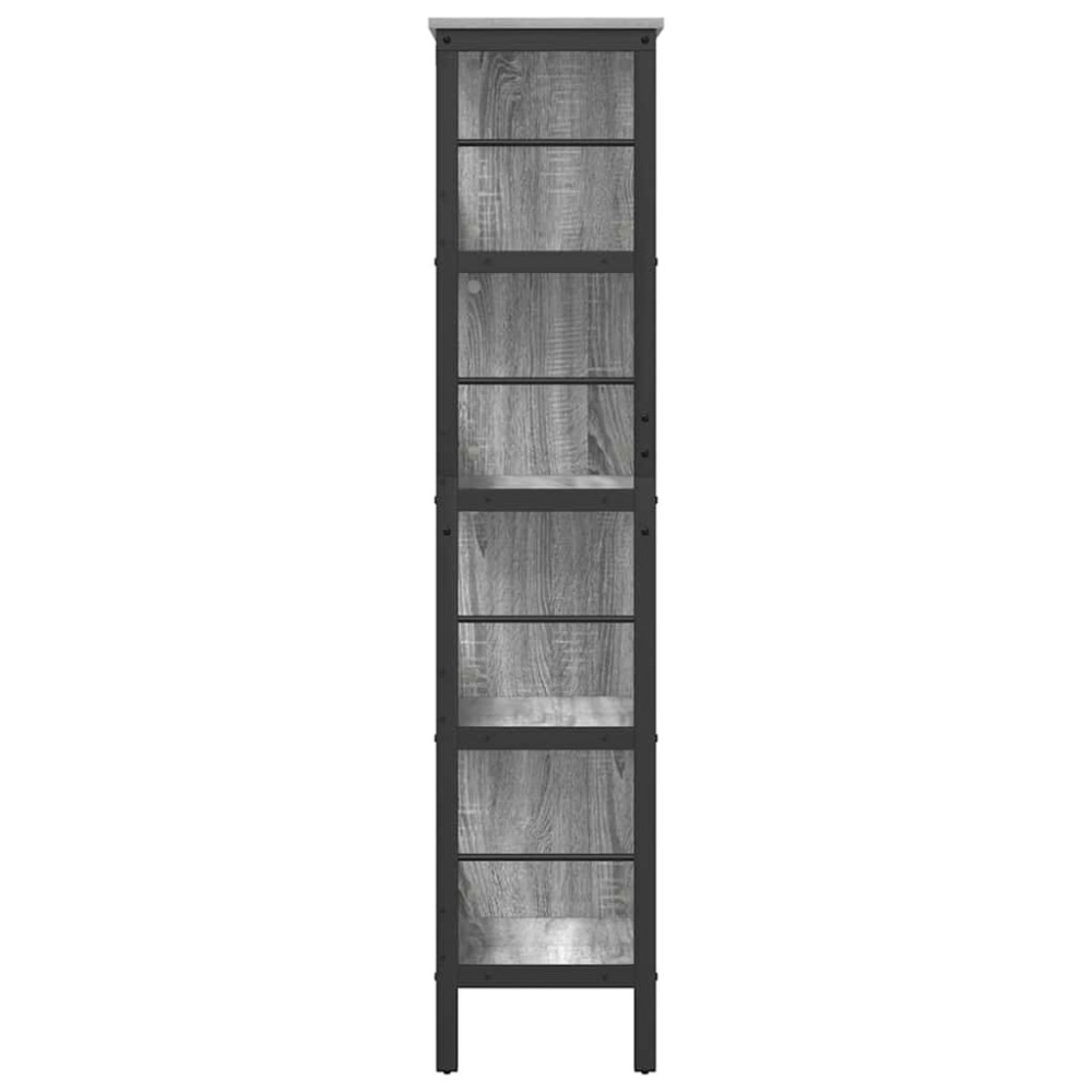 Produktbild för Hyllsystem Grå Sonoma 82 x 32 x 144,5 cm Konstruerat trä