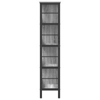Produktbild för Hyllsystem Grå Sonoma 82 x 32 x 144,5 cm Konstruerat trä