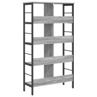 Produktbild för Hyllsystem Grå Sonoma 82 x 32 x 144,5 cm Konstruerat trä