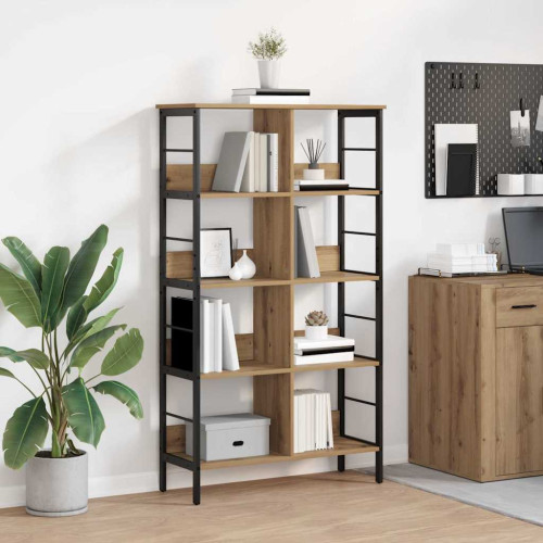 vidaXL Hyllsystem Artisan Ek 82 x 32 x 144,5 cm Konstruerat trä