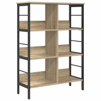 Produktbild för Hyllsystem Sonoma-ek 82 x 32 x 112 cm Konstruerat trä