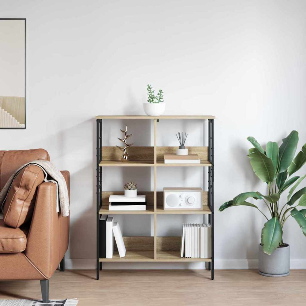 Produktbild för Hyllsystem Sonoma-ek 82 x 32 x 112 cm Konstruerat trä