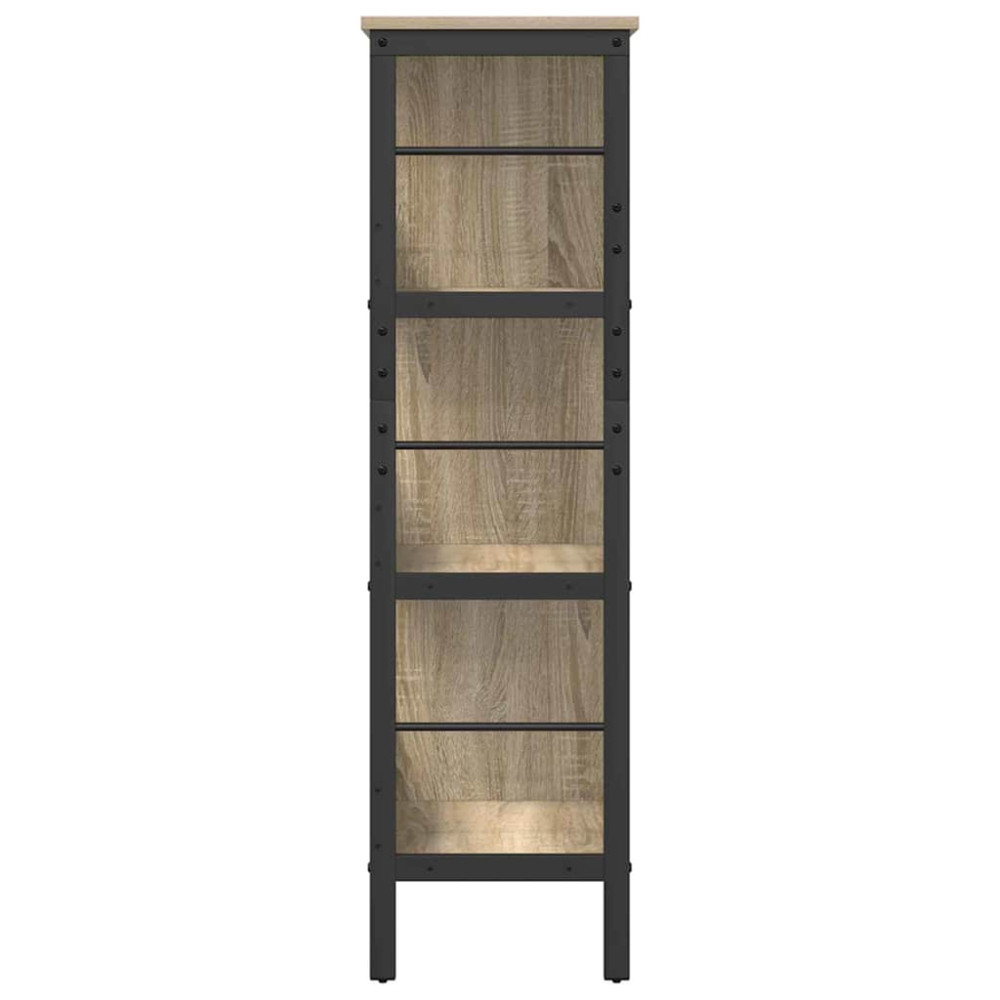 Produktbild för Hyllsystem Sonoma-ek 82 x 32 x 112 cm Konstruerat trä
