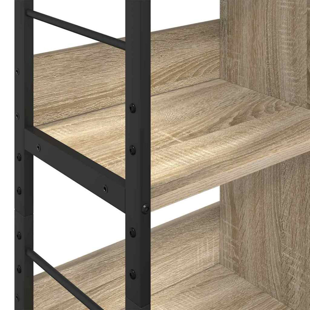 Produktbild för Hyllsystem Sonoma-ek 82 x 32 x 112 cm Konstruerat trä