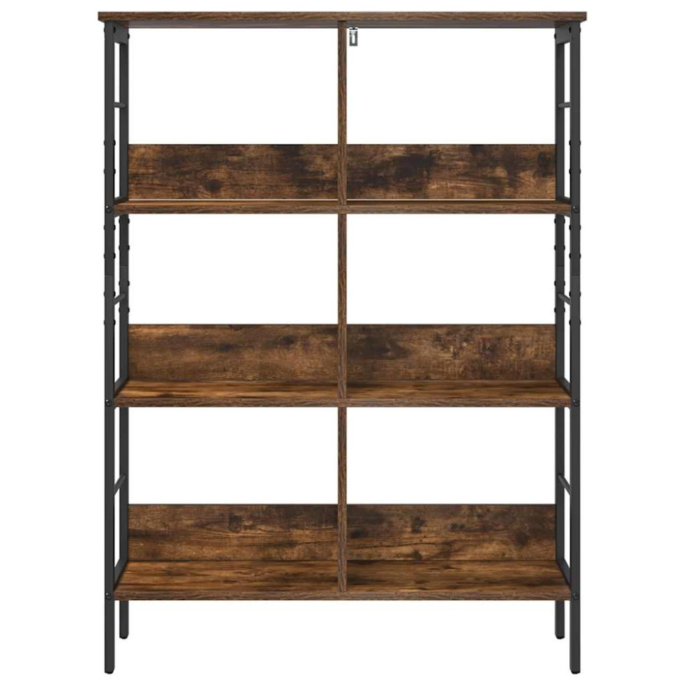 Produktbild för Hyllsystem Rökt ek 82 x 32 x 112 cm Konstruerat trä