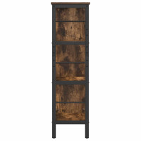 Produktbild för Hyllsystem Rökt ek 82 x 32 x 112 cm Konstruerat trä