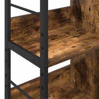 Produktbild för Hyllsystem Rökt ek 82 x 32 x 112 cm Konstruerat trä