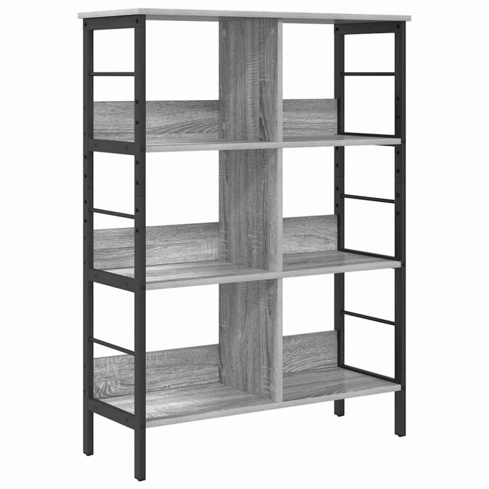 Produktbild för Hyllsystem Grå Sonoma 82 x 32 x 112 cm Konstruerat trä