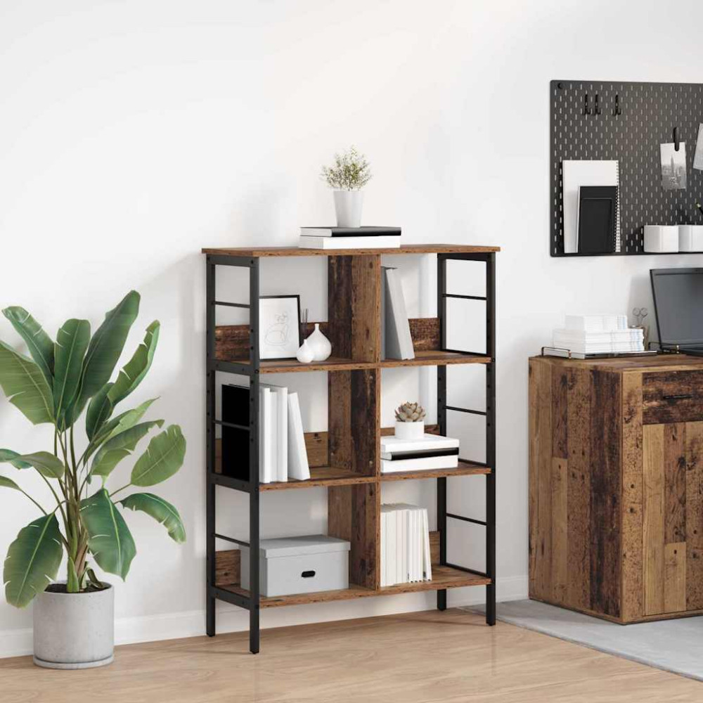 Produktbild för Hyllsystem Gammalt trä 82 x 32 x 112 cm Konstruerat trä