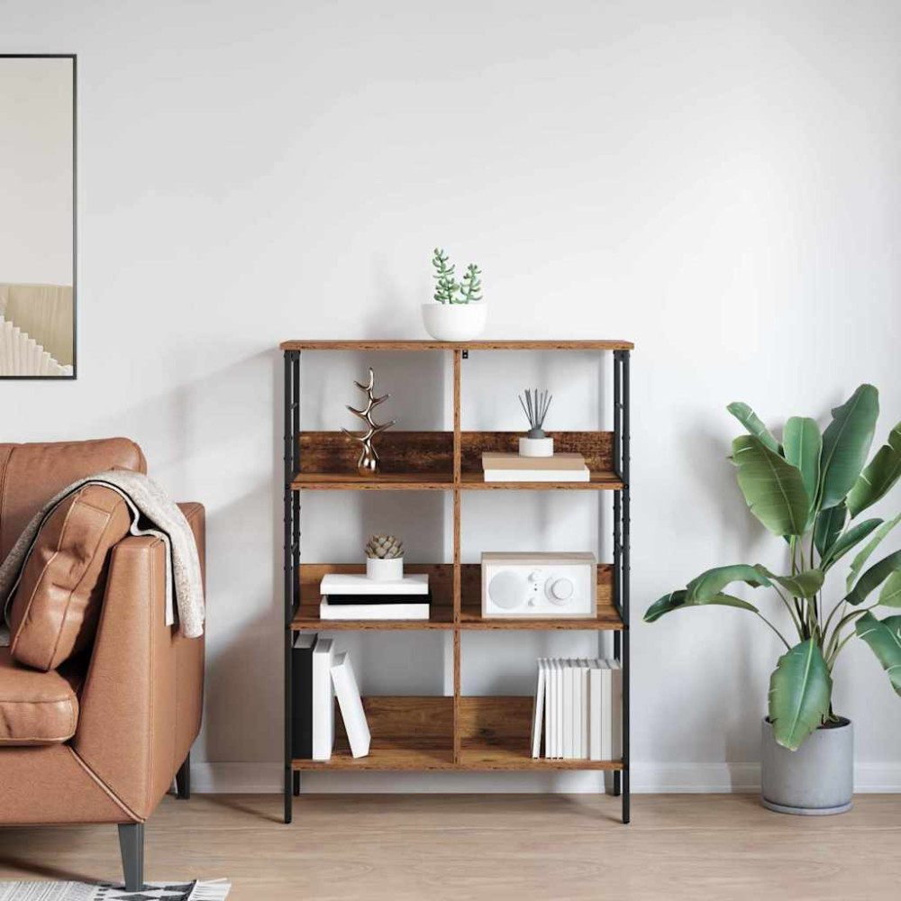 Produktbild för Hyllsystem Gammalt trä 82 x 32 x 112 cm Konstruerat trä