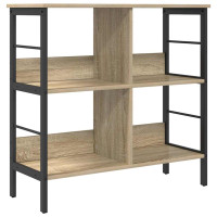 Produktbild för Hyllsystem Sonoma-ek 82 x 32 x 79 cm Konstruerat trä