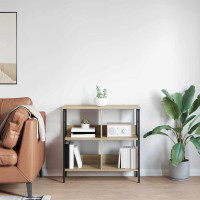 Produktbild för Hyllsystem Sonoma-ek 82 x 32 x 79 cm Konstruerat trä