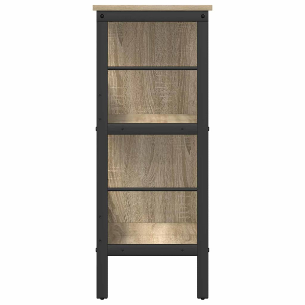 Produktbild för Hyllsystem Sonoma-ek 82 x 32 x 79 cm Konstruerat trä