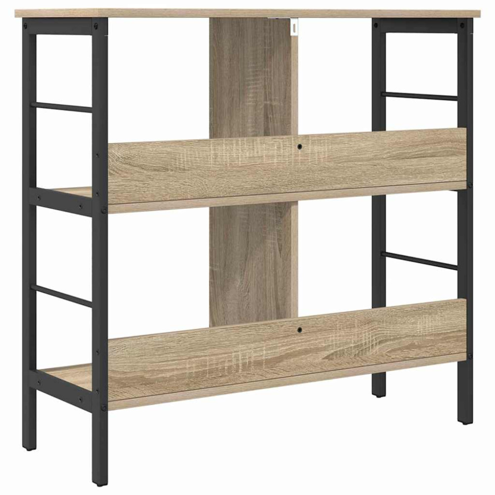 Produktbild för Hyllsystem Sonoma-ek 82 x 32 x 79 cm Konstruerat trä