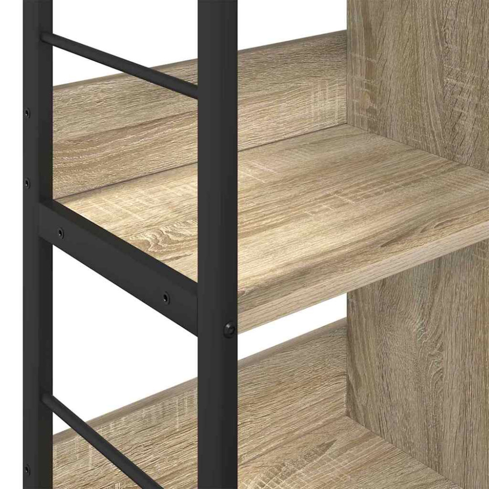 Produktbild för Hyllsystem Sonoma-ek 82 x 32 x 79 cm Konstruerat trä