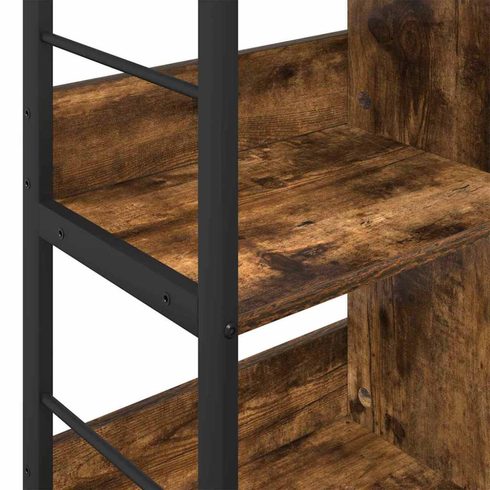 Produktbild för Hyllsystem Rökt ek 82 x 32 x 79 cm Konstruerat trä