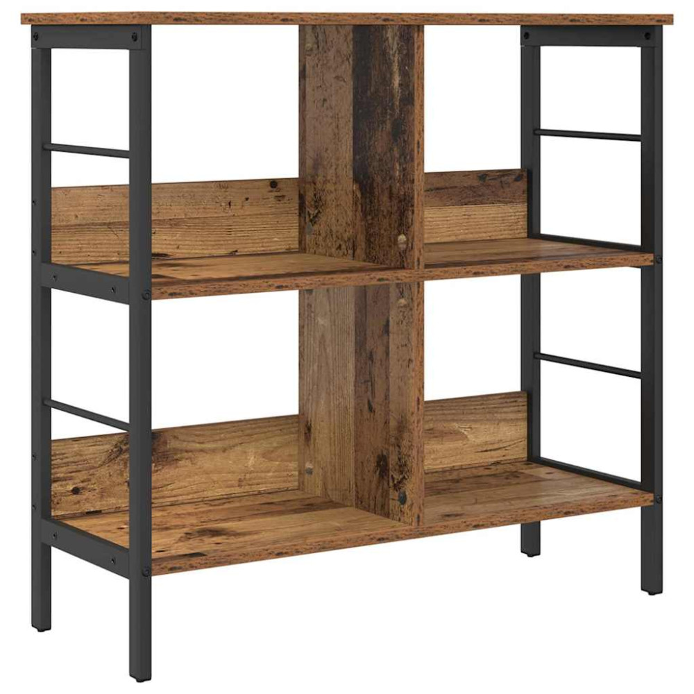Produktbild för Hyllsystem Gammalt trä 82 x 32 x 79 cm Konstruerat trä