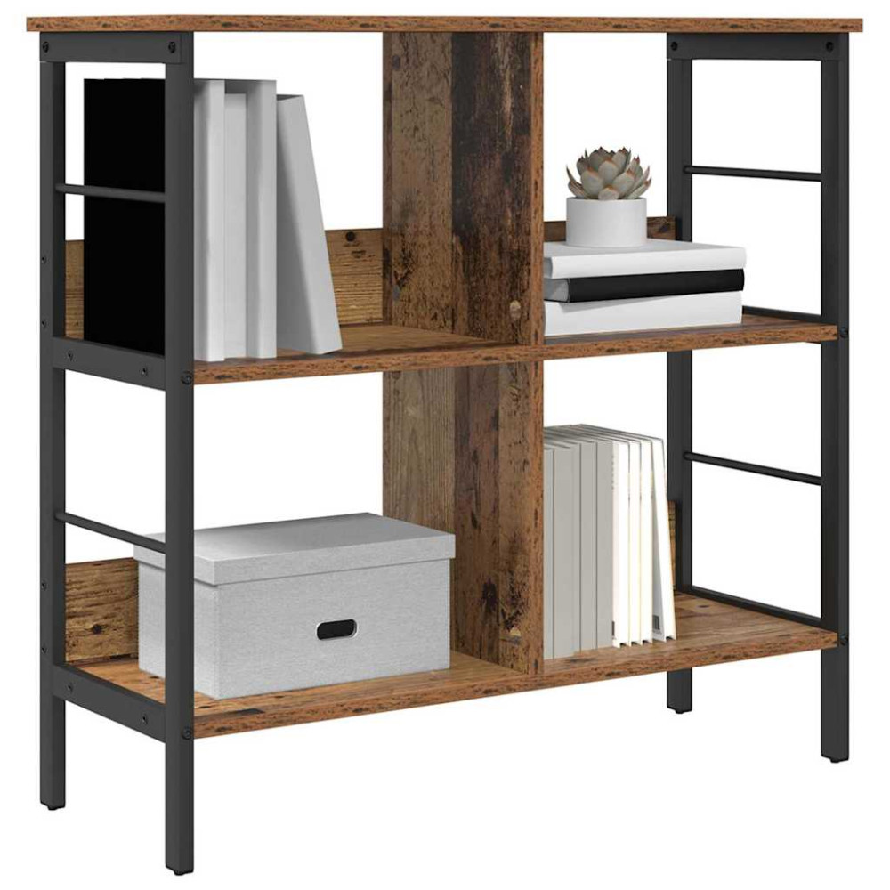 Produktbild för Hyllsystem Gammalt trä 82 x 32 x 79 cm Konstruerat trä