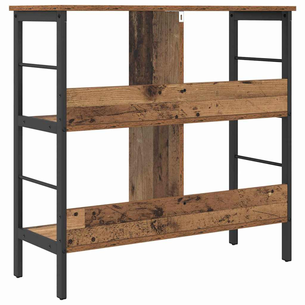 Produktbild för Hyllsystem Gammalt trä 82 x 32 x 79 cm Konstruerat trä